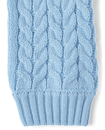 Toddler Girls Bow Cable Knit Sweater