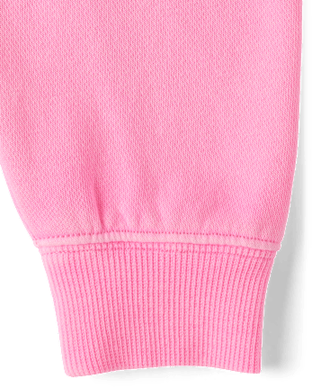 Toddler Girls Garment Dyed Premium Fleece Sweatshirt