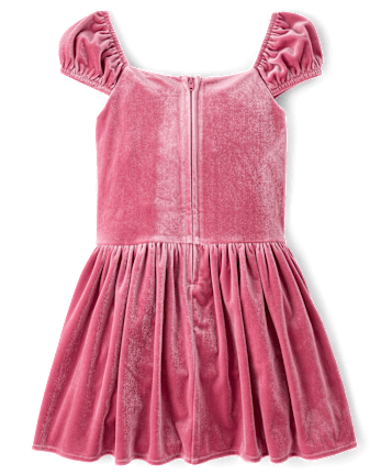 Girls Velour Corset Dress