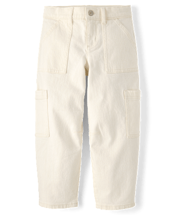 Girls Utility Barrel Jeans