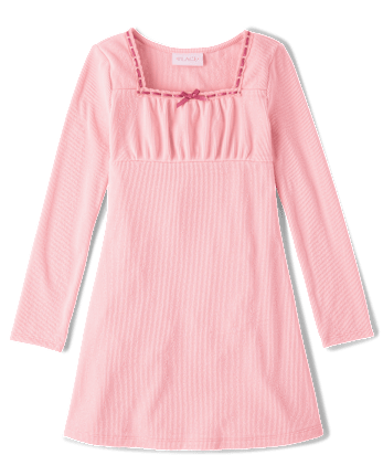 Girls Sueded Rib Shift Dress