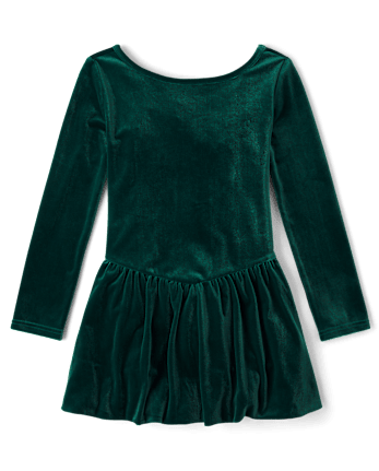 Girls Velour Bubble Dress