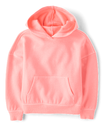 Sweat à capuche en polaire de qualité supérieure teint en pièce pour enfants