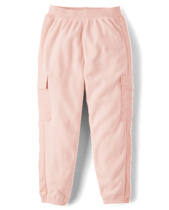 Pantalon de jogging cargo en micropolaire pour fille