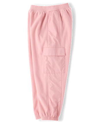 Girls Microfleece Cargo Jogger Pants
