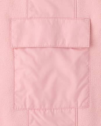Girls Microfleece Cargo Jogger Pants