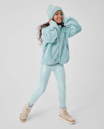 Girls High Shine Leggings