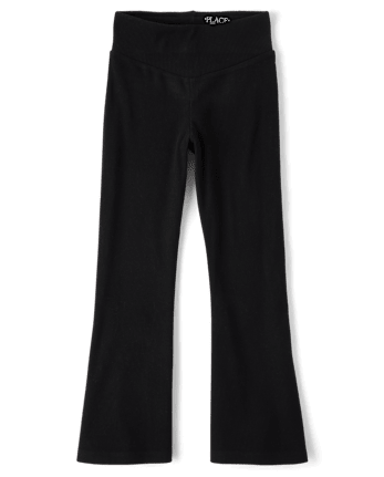 Girls Sueded Rib Flare Leggings