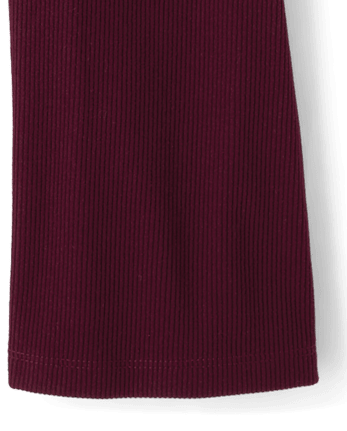 Girls Sueded Rib Flare Leggings