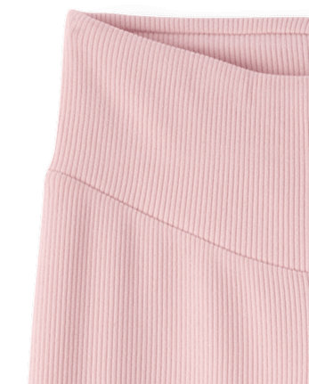 Girls Sueded Rib Flare Leggings