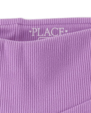 Girls Sueded Rib Flare Leggings