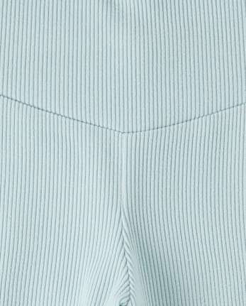 Girls Sueded Rib Flare Leggings