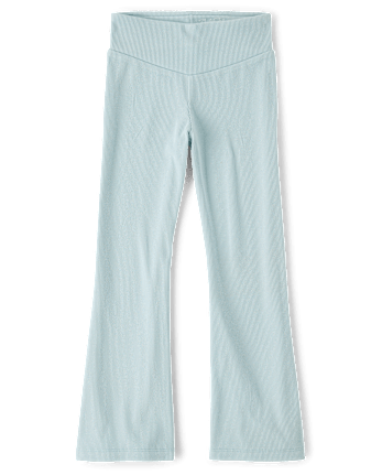Girls Sueded Rib Flare Leggings