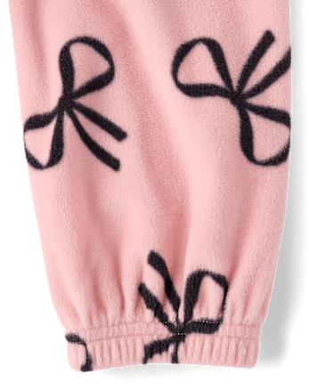 Girls Print Microfleece Half Zip Pullover