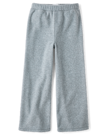 Girls Microfleece Wide Leg Sweatpants