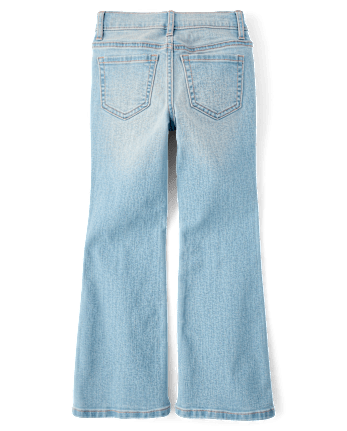 Girls Rhinestone Flare Jeans