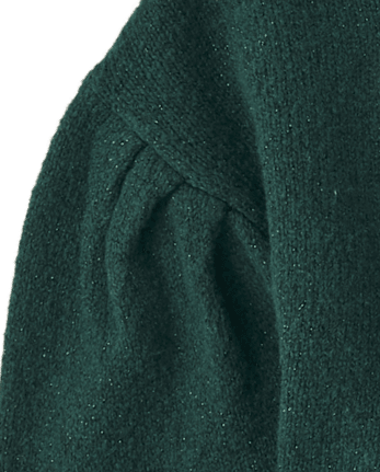 Pull à nœud et paillettes pour fille