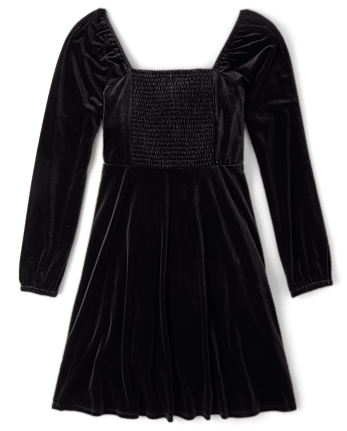 Womens Mommy And Me Velour Babydoll Dress