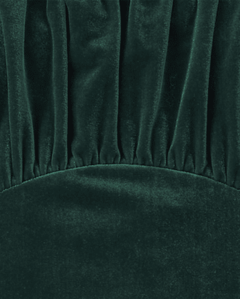Robe trapèze en velours assortie pour femme