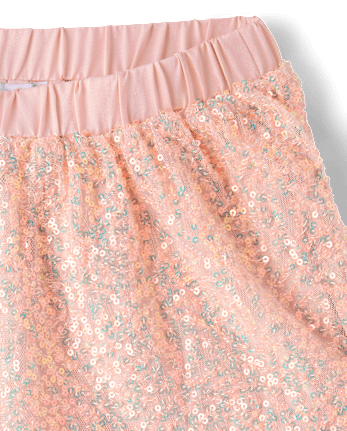 Girls Sequin Tiered Skirt