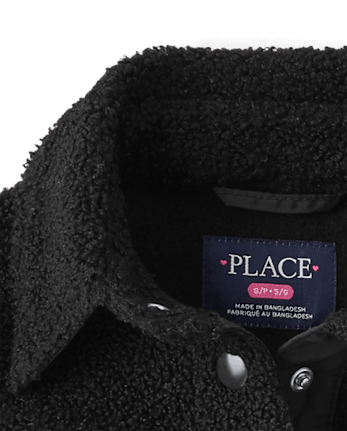 Girls Sherpa Shacket