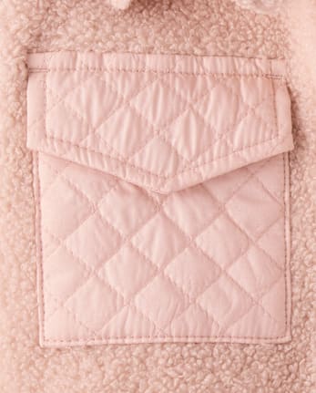 Girls Sherpa Shacket