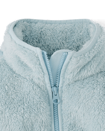 Girls Sherpa Half Zip Pullover