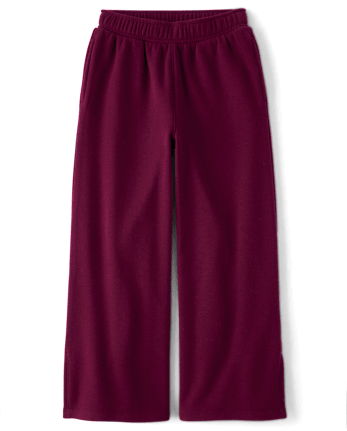 Girls Winter Warm Wide Leg Lounge Pants