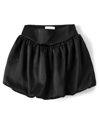 Jupe bulle en satin pour fille