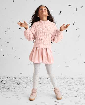 Jupe bulle en satin pour fille