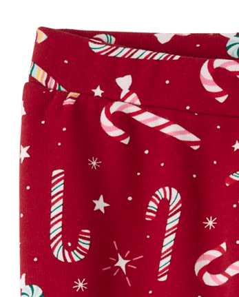 Leggings d'hiver chauds pour filles, motif canne à sucre