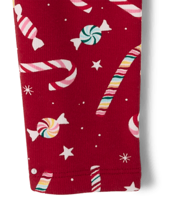 Leggings d'hiver chauds pour filles, motif canne à sucre