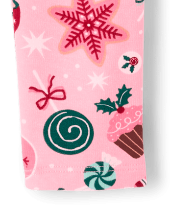 Girls Print Winter Warm Leggings