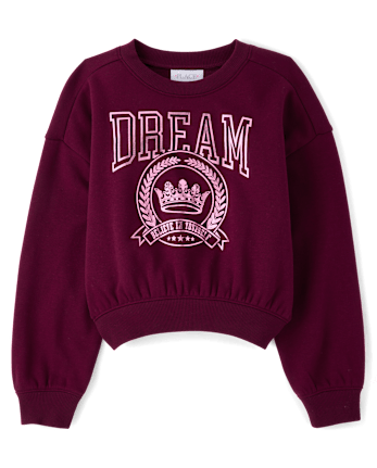 Sweat-shirt chaud d'hiver orné pour filles