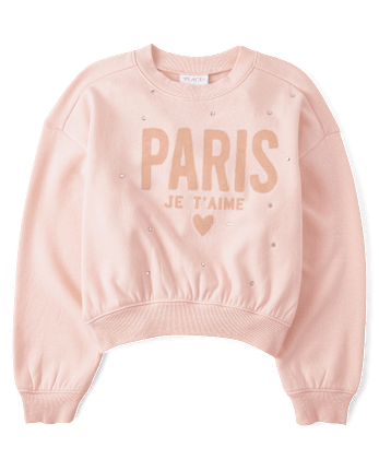Sweat-shirt chaud d'hiver orné pour filles