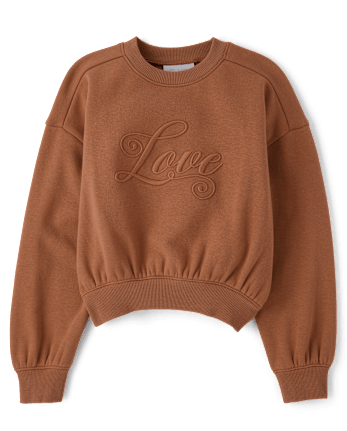 Sweat-shirt chaud d'hiver orné pour filles
