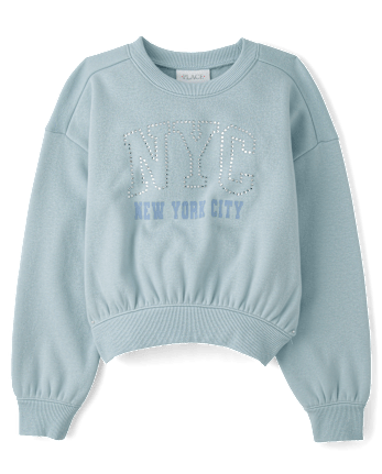Girls Embellished Winter Warm Sweatshirt