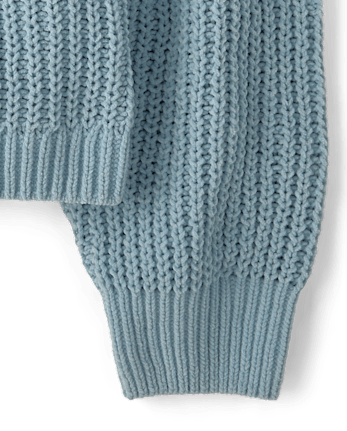 Girls Shaker Stitch Chenille Sweater