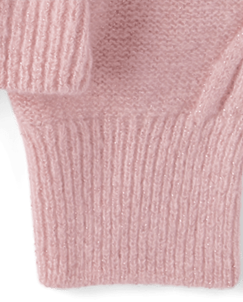Girls Cable Knit Cropped Chunky Sweater