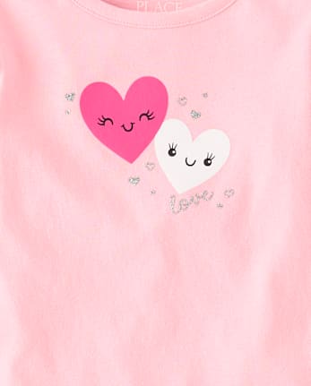 Toddler Girls Heart Flutter Top 3-Pack