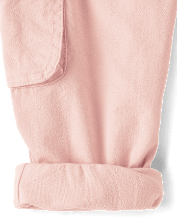 Baby And Toddler Girls Parachute Lined Pull On Cargo Jogger Pants