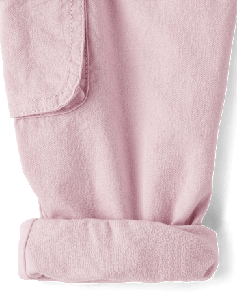 Baby And Toddler Girls Parachute Lined Pull On Cargo Jogger Pants