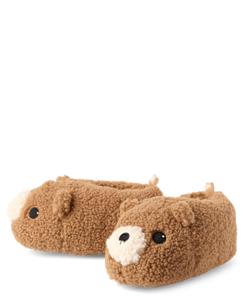 Toddler Boys Bear Slippers