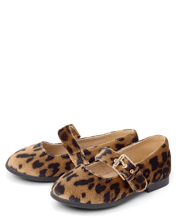 Toddler Girls Leopard Mary Jane Shoes