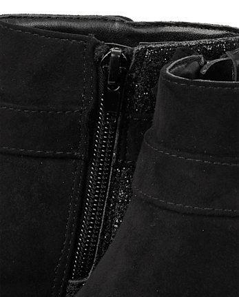 Bottines à nœud pailleté pour filles