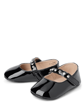 Baby Girls Studded Ballet Flats