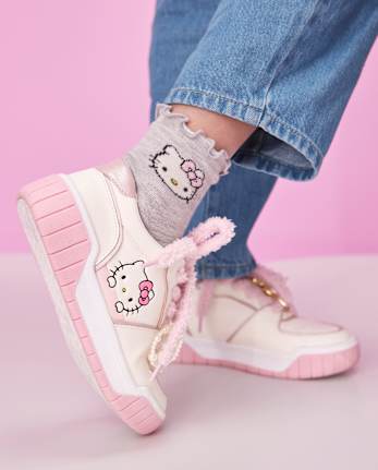 Girls Hello KittyÂ® Colorblock Low Top Sneakers