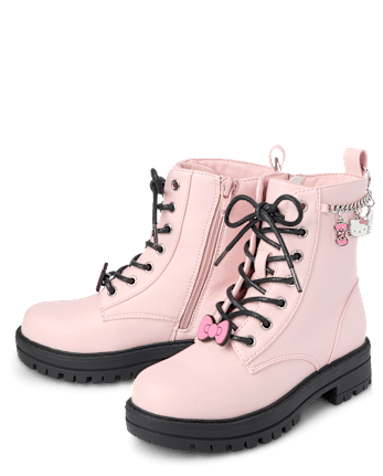 Girls Hello Kitty® Charm Lace Up Boots