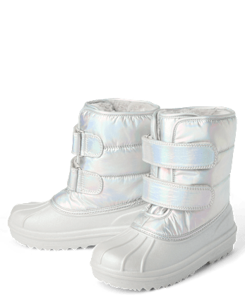 Girls Iridescent All Weather Boots