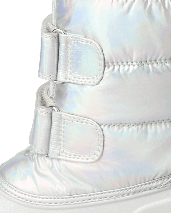 Girls Iridescent All Weather Boots